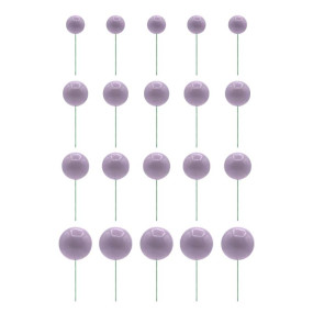 Toppers Bolas Lilás - conj.20